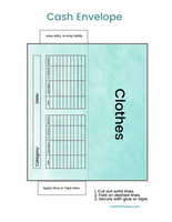 Ombre Printable Cash Envelopes